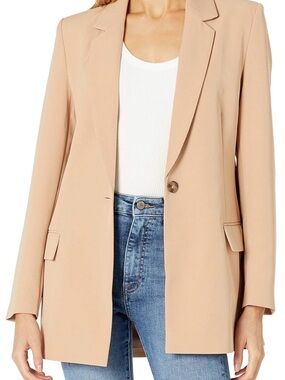 The Drop Women's Blake Long Blazer in Praline